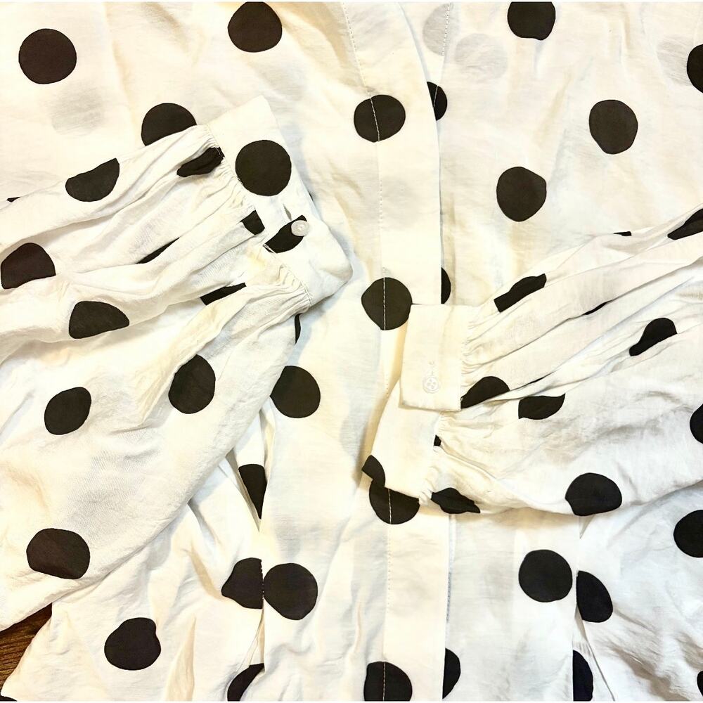 Tie Neck Polka Dot Blouse from H&M - Picture 8 of 10